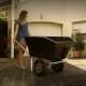 YERD Hochmulden Hofkarre, 2 Rad, Großmuldenkarre  250 Liter, extra hohe Wanne