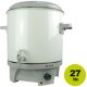 Pasteurisier-Kochtopf: 27 Liter emailliert mit Hahn, 1800 Watt, zum Einkochen von Obst/Gemüse, Heiss-Entsaften, für Glüchwein oder Suppen/Soßen