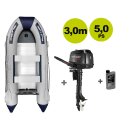 SET-ANGEBOT: vSchlauchboot mit Motor Prowake Schlauchboot...