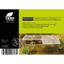 YERD Frühbeet / Mini-Treibhaus / Aufzucht-Beet:  Doppel-Frühbeetkasten mit Aluminium-Rahmen und isolierenden Polycarbonat-Scheiben,  120x80 x (Höhe) 30/40cm 