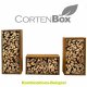 YERD  CortenBOX 150: Holzbox / Holzregal 150x60x35cm, stabiles Kaminholz-Regal  aus echtem  Corten-Stahl (!), Farbe Rost-Patina, verschweißtes (!) Spezial-Stahl-Regal für Feuerholz, Holzlege witterunsg-beständig