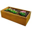 YERD CortenBOX 120:  stabiles  Kaminholz-Regal 120x60x35cm, Holzbox / Holzregal aus echtem Corten-Stahl (!),  Farbe Rost-Patina, verschweißtes (!) Stahl-Regal für Feuerholz (TOP Preis-/Leistung)