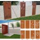Konfiguration: Sichtschutz Wandschutz aus Metall in Rost (Edelrost Optik), verschiedene Motive zur Auswahl, Höhe 158cm Breite 60cm