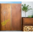 1 Sichtschutzelement verschiedene Motive zur Auswahl Höhe 158cm Breite 60cm Pusteblume