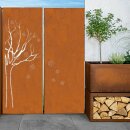 1 Sichtschutzelement verschiedene Motive zur Auswahl Höhe 158cm Breite 60cm Baum Erweiterung