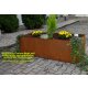 Cortenstahl Hochbeet nach Maß - "Square 160" H80 (160x60x80cm 1,5mm CorTEN nicht vorkorrodiert), by YERD -- Made in Germany
