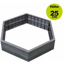 ERGO-Hochbeet -System, Höhe 25 cm, Wood - 6er Set mit 3x Wachumsmodul (Versand kostenfrei *)