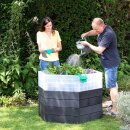 ERGO-Hochbeet -System, Höhe 25 cm, Wood - 6er Set mit 3x Wachumsmodul (Versand kostenfrei *)