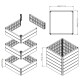 ERGO QUADRO S Hochbeet-System anthrazit  - 10er Set mit 4x Wachtumsmodul (Versand kostenfrei *)