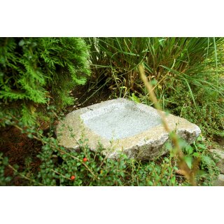 Gartendeko Figur Zubehör: Vogeltränke Granit ohne Figuren ca. 75 x 60 x 35 cm