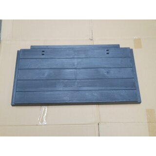 Obere Klappen / 1 Deckelhälfte für Garantia THERMO WOOD Komposter 600 L anthrazit-braun