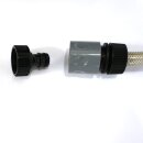 2er Set-Angebot - 20m Schlauch super handlich und leicht:  2x 10 m  YERD® automatische Wasser-Schlauchtrommel, 1/2" Zoll Gartenschlauch, Gardena kompatible Kupplungen,7-fach Multi-Gartenbrause, inkl. GARTIS Messing-Verbindungsstück