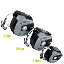 2er Set-Angebot - 20m Schlauch super handlich und leicht:  2x 10 m  YERD® automatische Wasser-Schlauchtrommel, 1/2" Zoll Gartenschlauch, Gardena kompatible Kupplungen,7-fach Multi-Gartenbrause, inkl. GARTIS Messing-Verbindungsstück