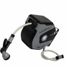 2er Set-Angebot - 20m Schlauch super handlich und leicht:  2x 10 m  YERD® automatische Wasser-Schlauchtrommel, 1/2" Zoll Gartenschlauch, Gardena kompatible Kupplungen,7-fach Multi-Gartenbrause, inkl. GARTIS Messing-Verbindungsstück