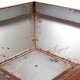 Basismodul Grill-Tisch 90cm:  rostige Primaterra Feuerstelle Calido 80x80cm Höhe 90cm, natürlich hergestellte Rost-Patina, aus 1,5mm Normalstahl, Design Feuerschale erweiterbar als Grill mit Feuerplatte / Feuerring...