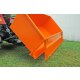 YERD Transportmulde  150 cm,  Heckcontainer / Transportbox / Kippmulde   für Traktor, Dreipunkt Kat-0  Anschluss