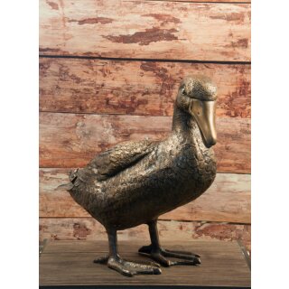 Details:   Gartendeko: Bronzefigur "Ente stehend groß" - gold braun lackiert / Bronzefigur,Bronzeskulptur, Bronzeskulptur, Ente stehend, Bronze lackiert, Bronzefigur günstig, Bronze Ente, goldige Ente 