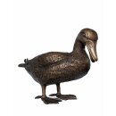 Gartendeko: Bronzefigur "Ente stehend...