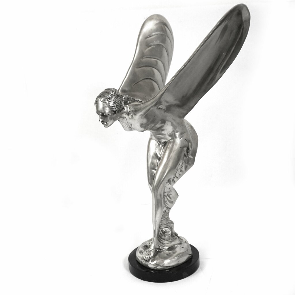 Gartendeko: Bronzefigur Emily - Kühlerfigur Rolls-Royce Emily auf schwarz  mamoriertem Sockel, jetzt günstig kaufen Lagerverkauf Günstig - Zahlung per  Paypal - YERD Lagerverkauf, 563,00 €