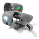 Elektrische Akkuschere Volpi KV220 Schnittstärke Ø  2,2cm, Gartenschere / Ernteschere mit wartungsfreiem bürstenlosen Motor, 2 Schnittweiten per Software, mit LED Arbeitslicht, Li-Ion 7,2V/4Ah (28,8 Wh), Klinge aus SK5 Karbonstahl, ca. 3 Std.  pro Ladung