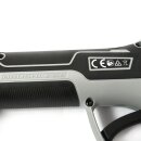 Elektrische Akkuschere Volpi KV220 Schnittstärke Ø  2,2cm, Gartenschere / Ernteschere mit wartungsfreiem bürstenlosen Motor, 2 Schnittweiten per Software, mit LED Arbeitslicht, Li-Ion 7,2V/4Ah (28,8 Wh), Klinge aus SK5 Karbonstahl, ca. 3 Std.  pro Ladung