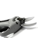 Elektrische Akkuschere Volpi KV220 Schnittstärke Ø  2,2cm, Gartenschere / Ernteschere mit wartungsfreiem bürstenlosen Motor, 2 Schnittweiten per Software, mit LED Arbeitslicht, Li-Ion 7,2V/4Ah (28,8 Wh), Klinge aus SK5 Karbonstahl, ca. 3 Std.  pro Ladung