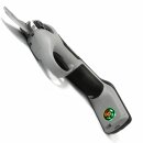 Elektrische Akkuschere Volpi KV220 Schnittstärke Ø  2,2cm, Gartenschere / Ernteschere mit wartungsfreiem bürstenlosen Motor, 2 Schnittweiten per Software, mit LED Arbeitslicht, Li-Ion 7,2V/4Ah (28,8 Wh), Klinge aus SK5 Karbonstahl, ca. 3 Std.  pro Ladung