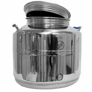Edelstahlkanne 30 Liter ohne Hahn