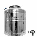 Edelstahlkanne 75 Liter Edelstahl Schraubhahn 1/2"