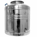 Edelstahlkanne 75 Liter ohne Hahn