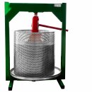 Obstpresse manuell hydraulisch, 50 Liter Kelter, lebensmittel-berührende Teile aus Edelstahl, Fischer OPRAH50 Apfelpresse / Beerenpresse mit ca. 5t hand-hydraulischem Pressdruck, inkl. Presstuch