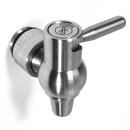 Edelstahlkanne 30 Liter Edelstahl Kugelhahn 1/2"