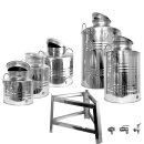 Edelstahlkanne gebördelt 30 Liter Edelstahl Schraubhahn 1/2"