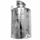 Edelstahlkanne gebördelt 100 Liter Edelstahl Schraubhahn 1/2"