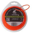 NEU - 15m gedrehter 4-kant Mähfaden 3mm (diagonal Durchmesser):  YERD Premium-Line Trimmerfaden TWIST für Freischneider, hochwertiges Polyamid, aggressive 3D Vierkant-Schneidecken, leiser durch gedrehte Form