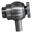 Edelstahlkanne gebördelt 20 Liter Edelstahl Schraubhahn 1/2"