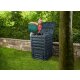 YERD Schnell-Komposter 300 Liter: Baugleich Graf Garantia ECO-MASTER, schwarz 60 x 60 x Höhe 90 cm (ohne Bodengitter), 100%  recycelter Kunststoff, made in Germany