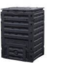 Schnell-Komposter 450 Liter: Graf Garantia ECO-MASTER, schwarz 70 x 70 x Höhe 102 cm (ohne Bodengitter), 100% recycelter Kunststoff, made in Germany