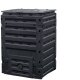 Schnell-Komposter 450 Liter: Graf Garantia ECO-MASTER, schwarz 70 x 70 x Höhe 102 cm (ohne Bodengitter), 100% recycelter Kunststoff, made in Germany