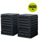 2er Spar-Set: ECO-Master Komposter 2x 300 L (600 Liter), schwarz  aus recyceltem PP, made in Germany