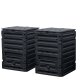 2er Spar-Set: ECO-Master Komposter 2x 300 L (600 Liter), schwarz  aus recyceltem PP, made in Germany