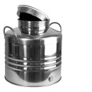 Edelstahlkanne 30 Liter Inhalt gebördelt OHNE Edelstahlauslaufhahn