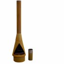Gartenkamin mit Schornstein: YERD Denver XM+ aus echtem Cortenstahl inkl. Grill-Rost Set, Denver BBQ 125cm mit 100cm Rohr-Verlängerung (Versand kostenlos)