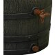 Yerd Regenfass / Regentonne 130 Liter , Holzfass Design im Country Stil, Set INKL. Untergestell, aus frostsicherem Kunststoff