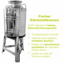 Fischer Kellereitechnik Edelstahl-Kanne: Hochwertiges 100 Liter  Getränkefass aus Edelstahl, 100% lebensmittelecht, geschweißt (nicht gebördelt),  Made in EU