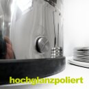 Fischer Kellereitechnik:  Edelstahlkanne 25 Liter Getränke-Transport- und Lagerkanne aus Edelstahl, 100% lebensmittelecht, geschweißt (nicht gebördelt) Made in EU