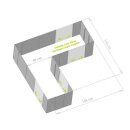 Hochbeet nach Maß: aus Metall - Edelstahlhochbeet "Corner 160" in verschiedenen Größen 50 cm Edelstahl