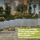 Hochbeet Metall: Edelstahlbeet "Square 160" H33 (160x60cm Höhe 33cm)  by YERD -- Made in Germany