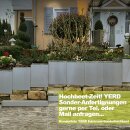 Hochbeet nach Maß - aus Metall KONFIGURIERBAR: "Square 163" Hochbeet Edelstahl oder in Cortenstahl (rostig), runde Ecken, 163x60cm in verschiedenen Höhen (33cm, 50cm, 80cm), beliebig verlängerbar! (Versand kostenfrei *)