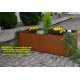 "Square 163" Hochbeet  in Cortenstahl (rostig), runde Ecken, 163x60cm Höhe 33cm, beliebig verlängerbar! (Versand kostenfrei *)